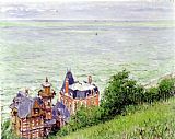 Gustave Caillebotte Canvas Paintings - Villas at Trouville